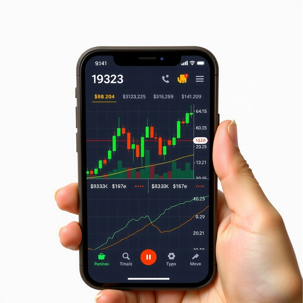 Trading interface mockup